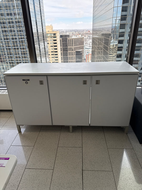 3-Door Credenza w/Garbage Drawer