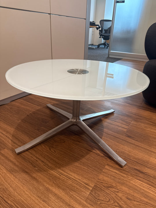 30” Round Glass Coffee Table