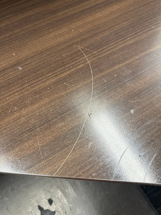 L-Shape Desk w/Hutch, BF Ped (Faded Surface)
