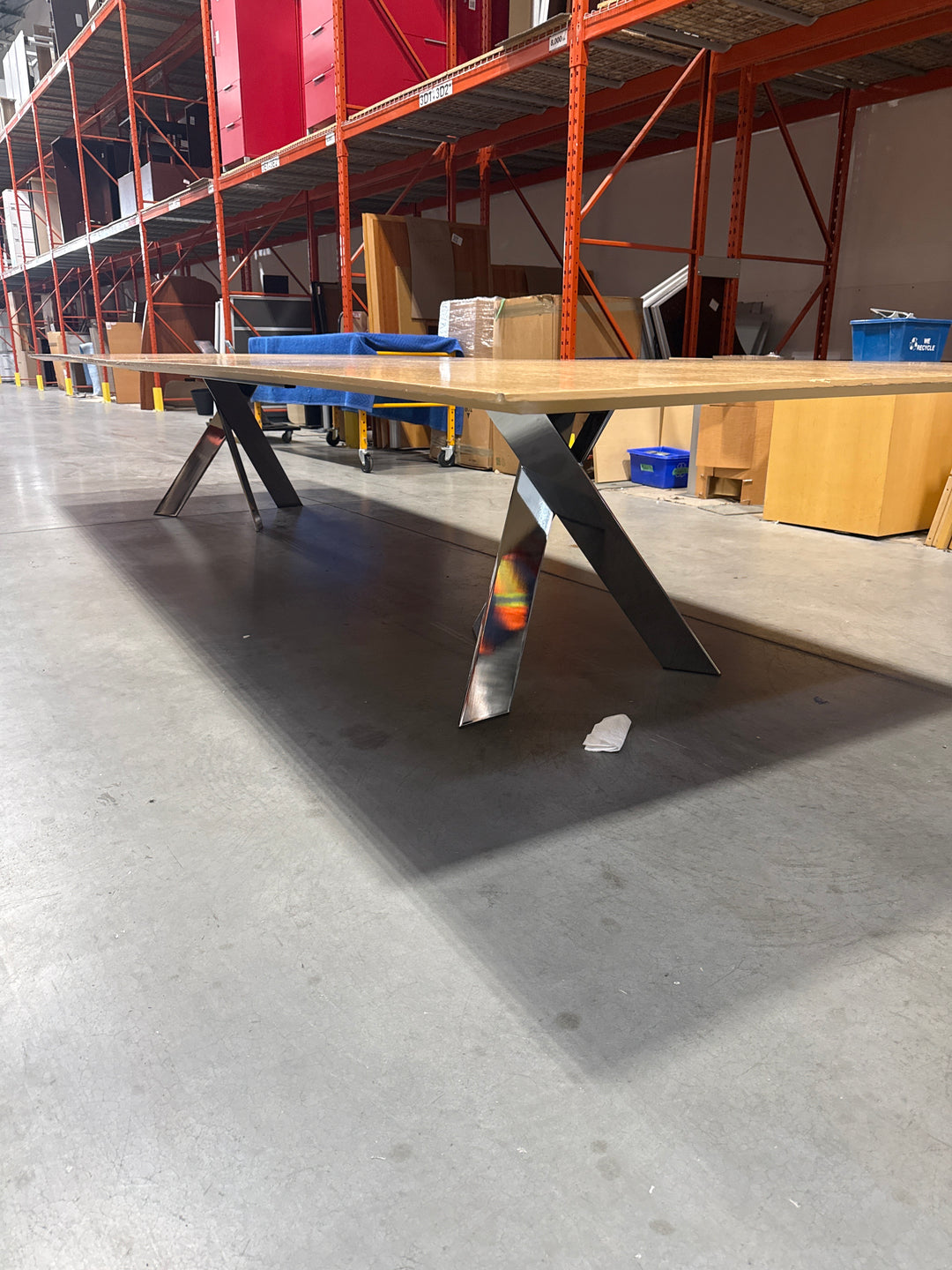 14.5’ Rectangle Boardroom Table w/Access Doors