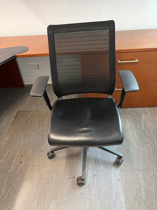 Steelcase Think Task Chair w/Leather Seat