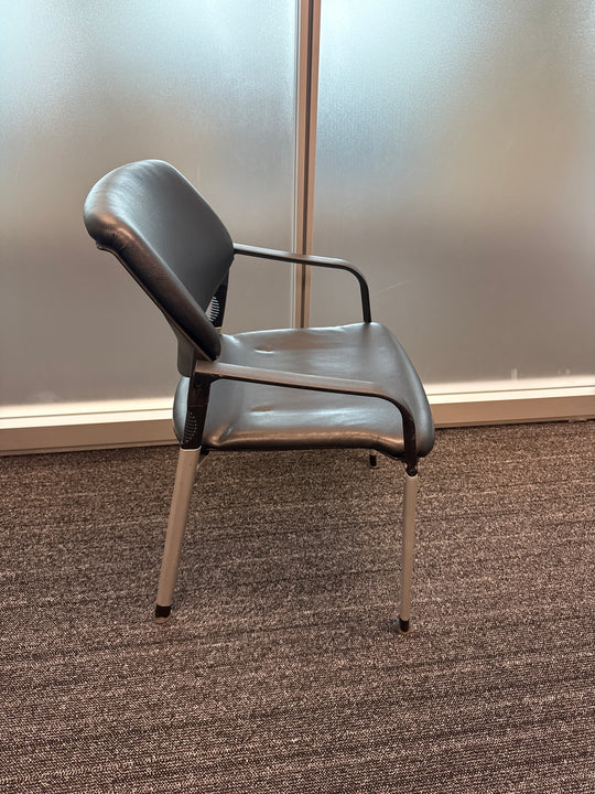 Steelcase Leather Stacking Guest Chair