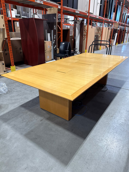 10’ Rectangle Boardroom Table w/Electrical