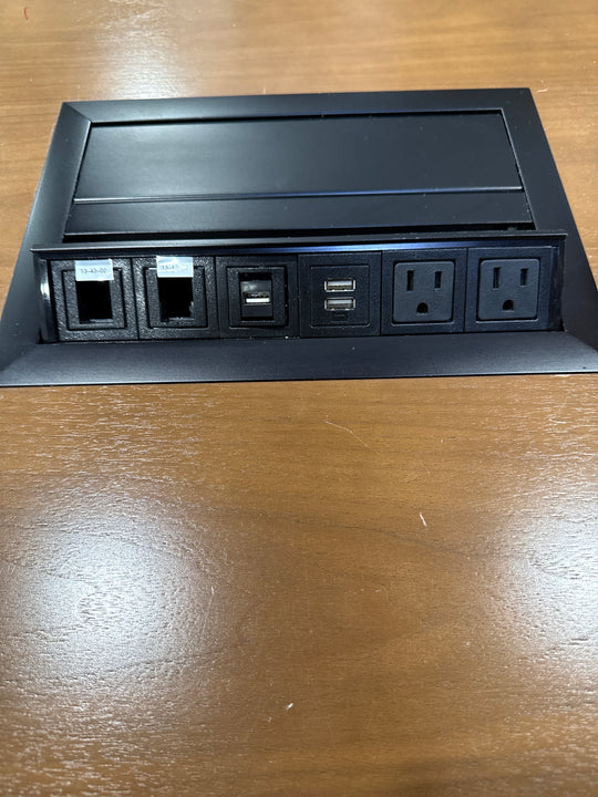 10’ Rectangle Boardroom Table w/Electrical