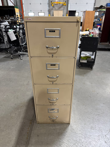 Metal 4-High Vertical File Cabinet