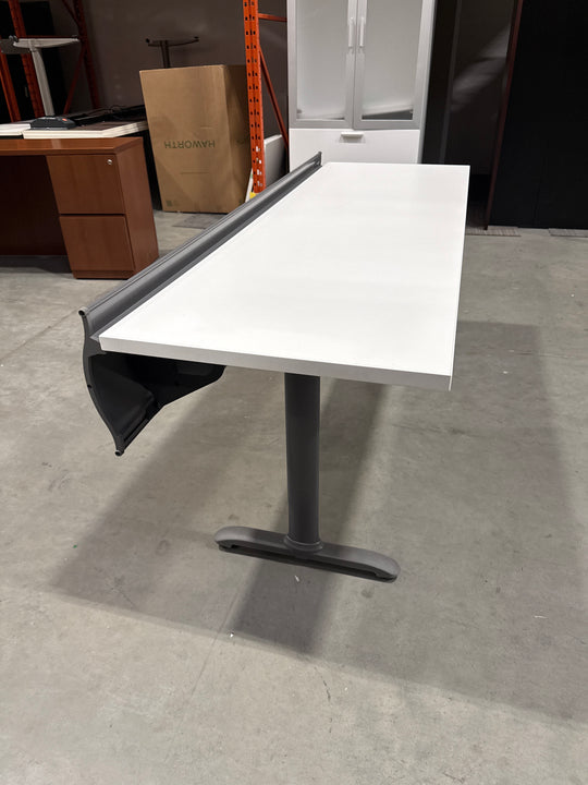 Rectangle Training Table w/Electrical Trough