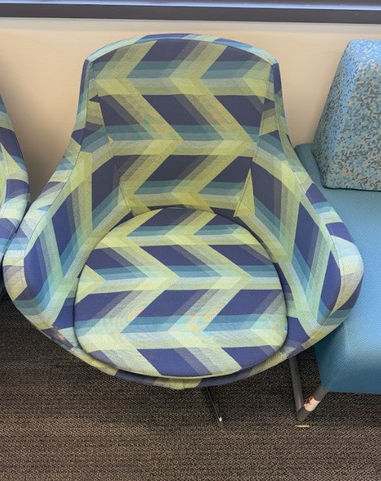 Fabric Swivel Lounge Chair