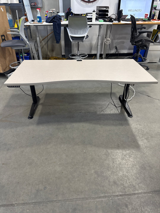 6' Bow Tie Electronic Sit Stand Desk