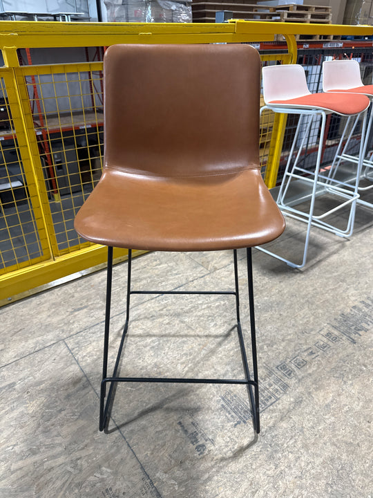 Leather Bar Height Stool