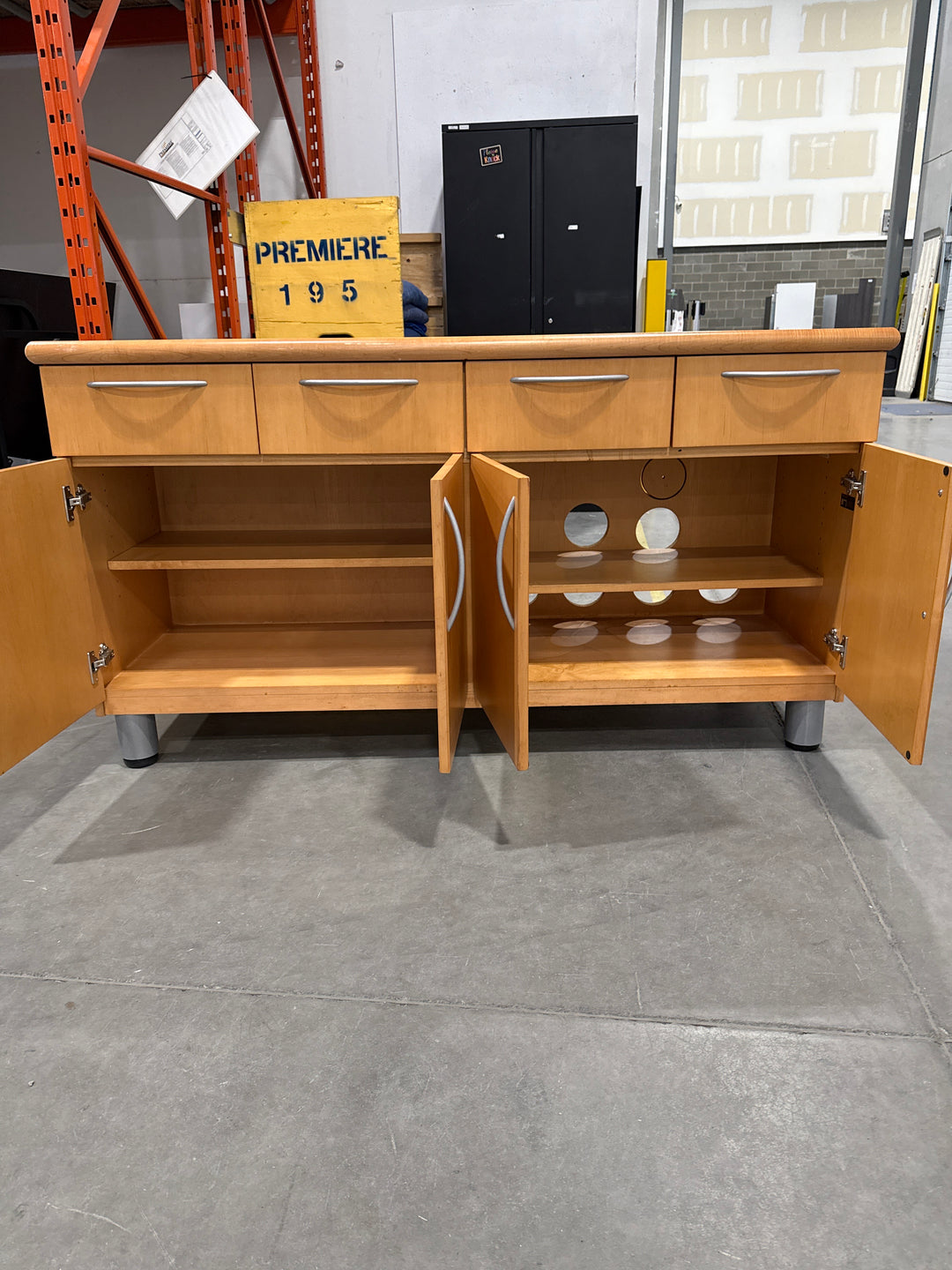 4-Drawer 4-Door Credenza