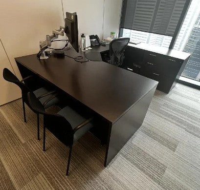 U-Shape Desk w/BBF, BBFLF