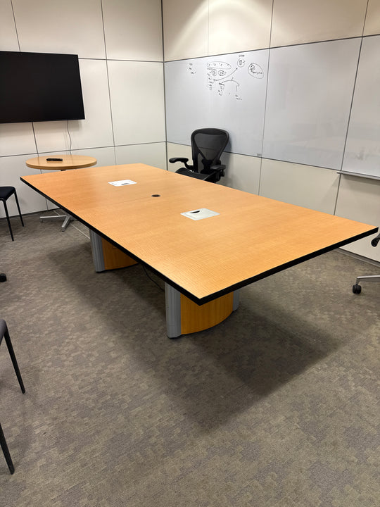 8.5' Rectangle Boardroom Table w/Electrical