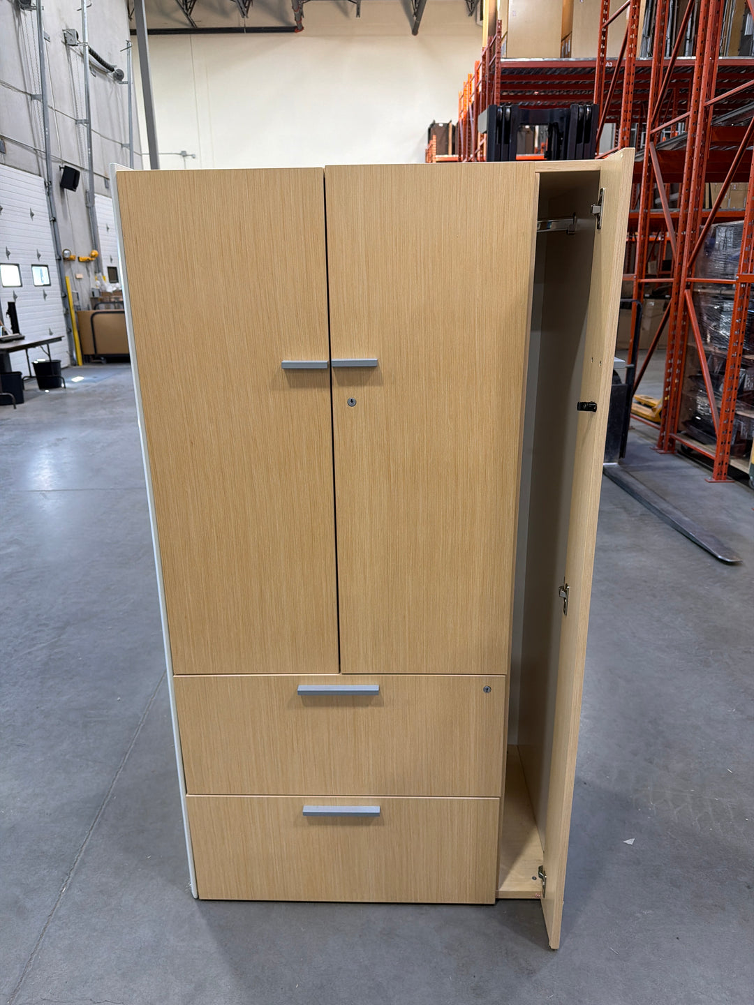 Wooden 2 Door 2 Drawer Combo Cabinet