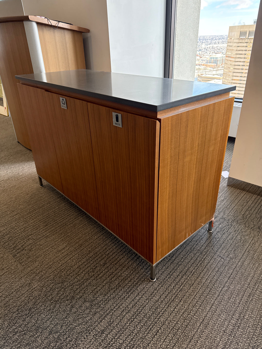 Garbage and Recycle Credenza