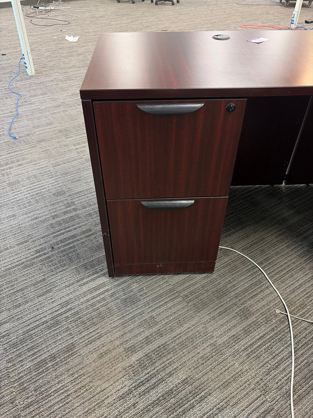 L Shaped Desk w/FF and BBF Peds