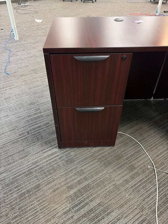 L Shaped Desk w/FF and BBF Peds