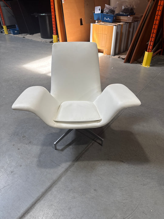 Leather Swivel Lounge Chair