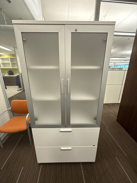 2-Door 2-Drawer Combo Cabinet