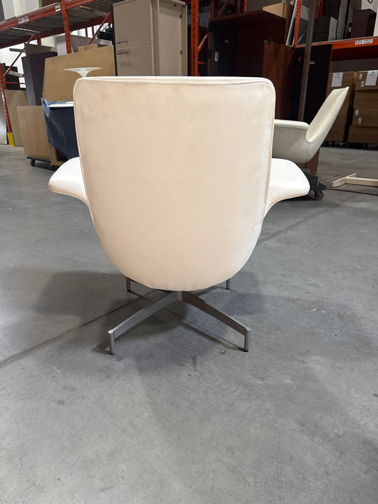 Leather Swivel Lounge Chair