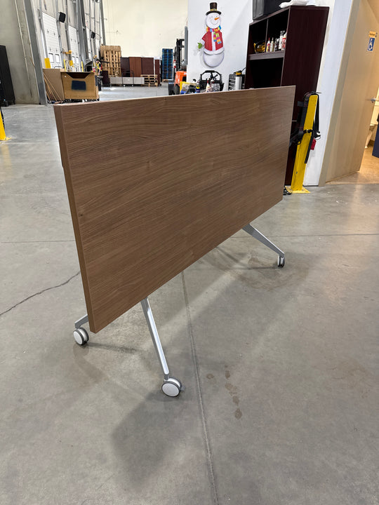 Haworth Mobile 6' Flip Top Training Table