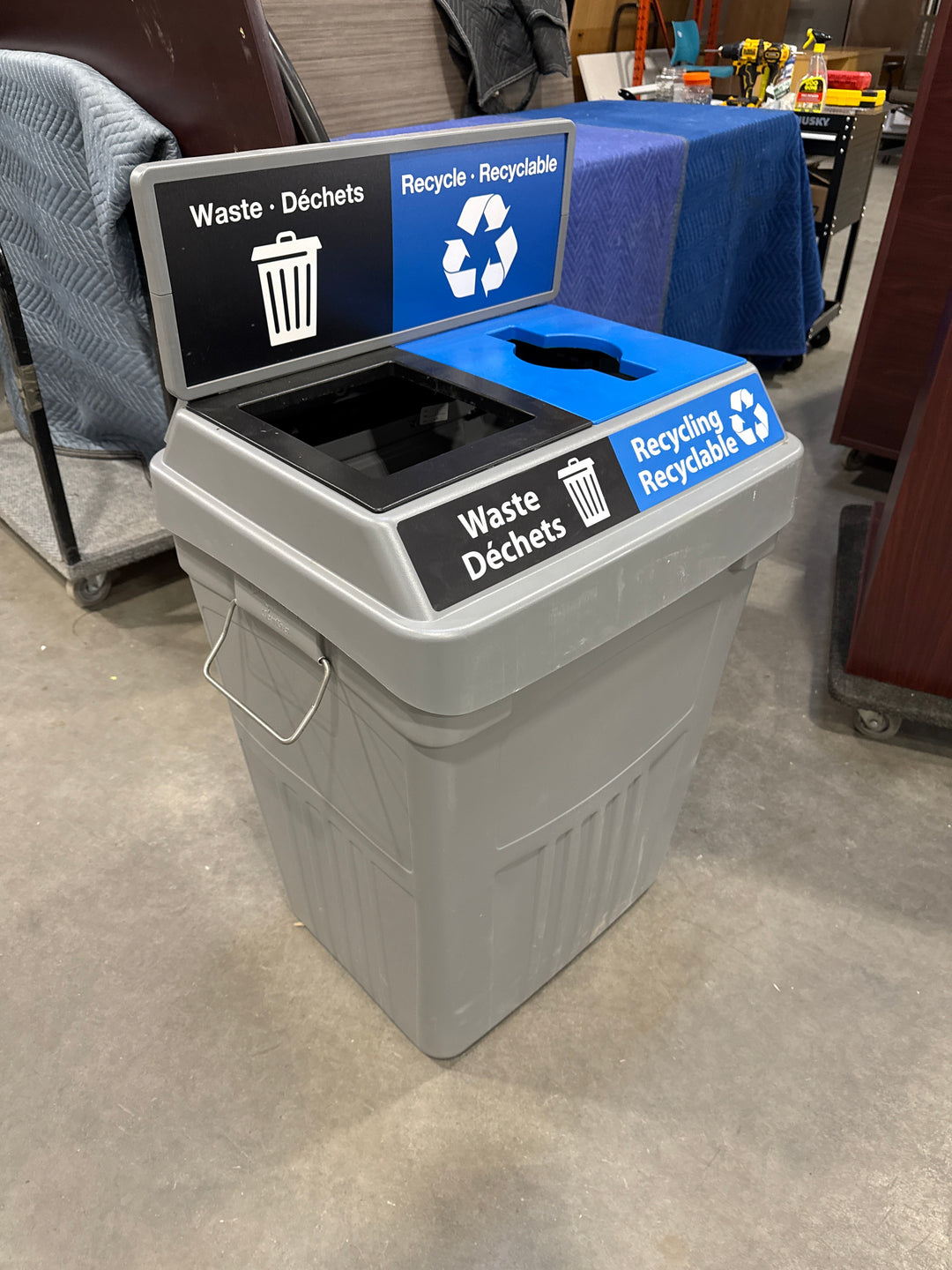 Plastic Waste And Recycle Bin