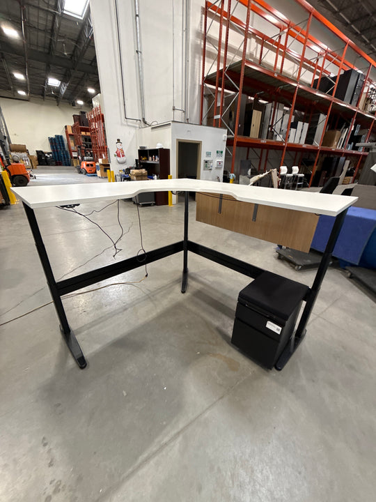 L-Shape Electronic Height Adjustable Desk