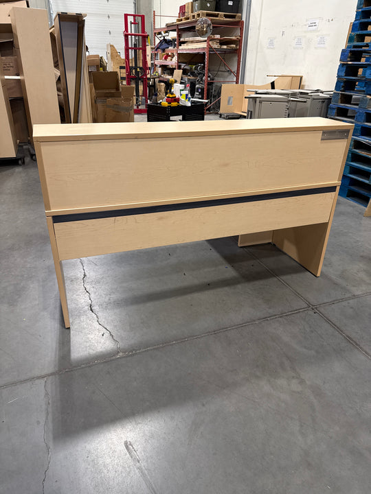 L-Shape Reception Desk w/BBF Ped