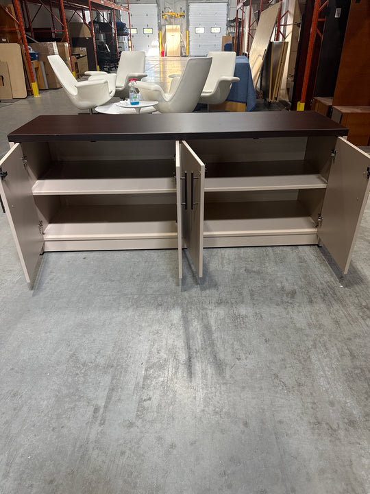 Wooden 4-Door Credenza