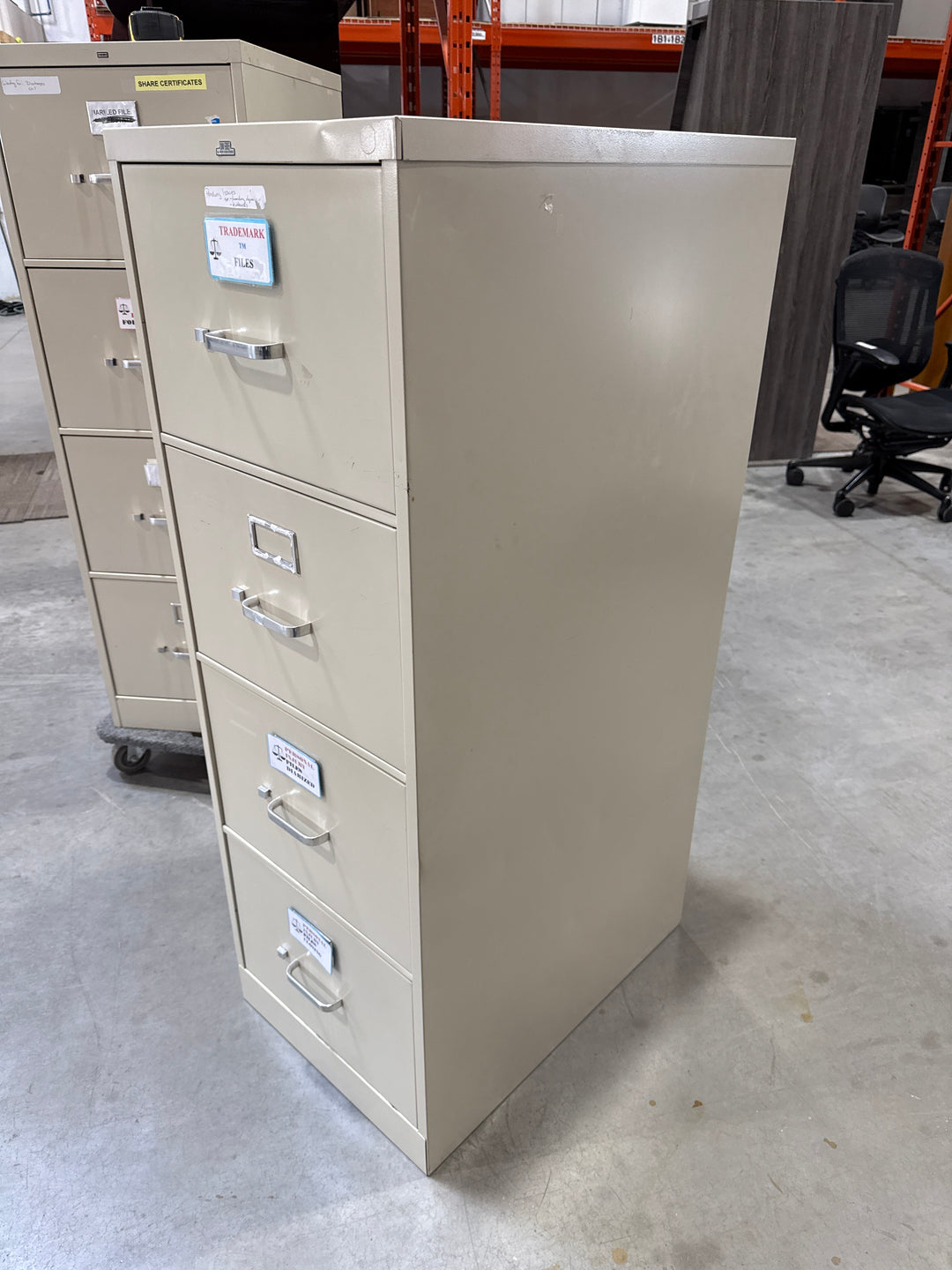 Hon Metal 4-High Vertical File Cabinet (No Hanging Bar)