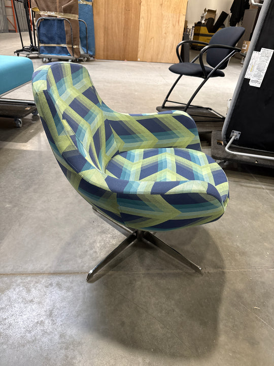 Fabric Swivel Lounge Chair