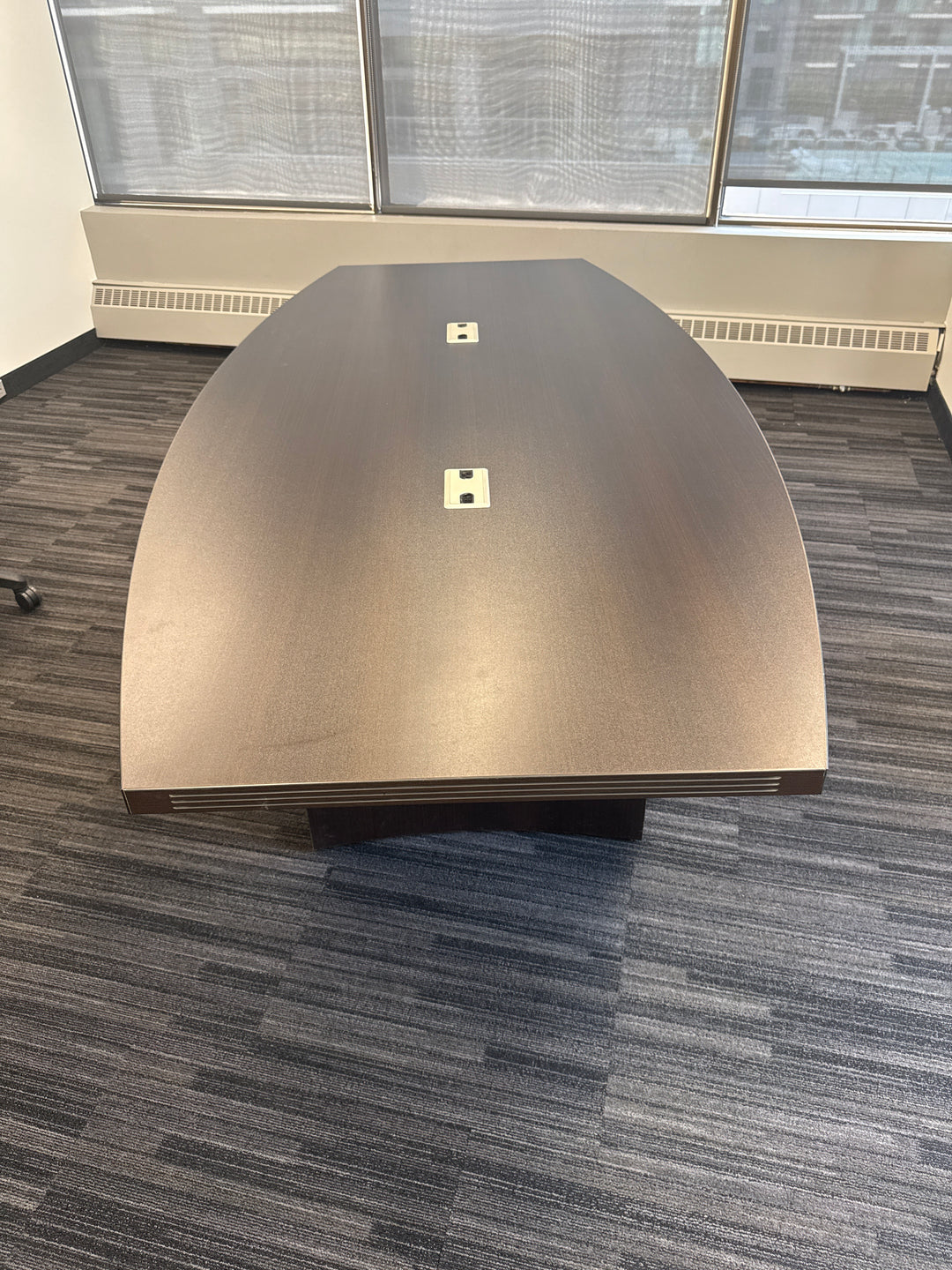 8' Boatshape Boardroom Table