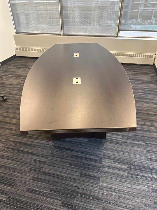 8' Boatshape Boardroom Table