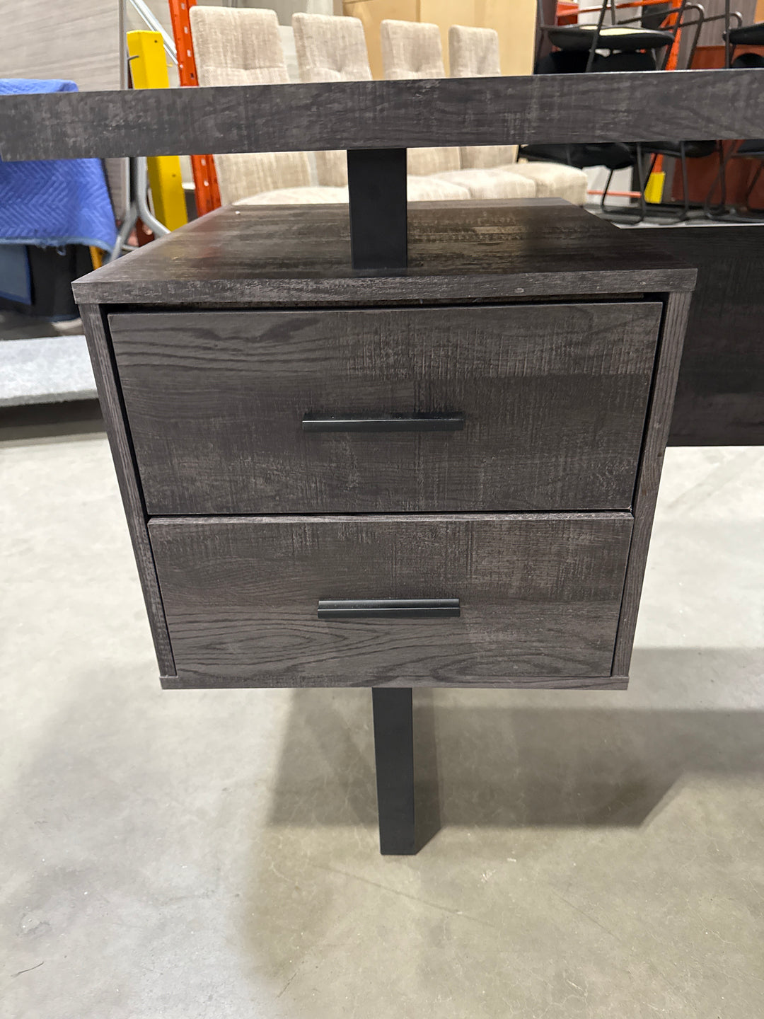 5’ Straight Desk w/BB and File Drawer