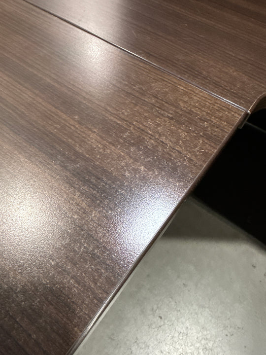 L-Shape Desk w/Hutch, BF Ped