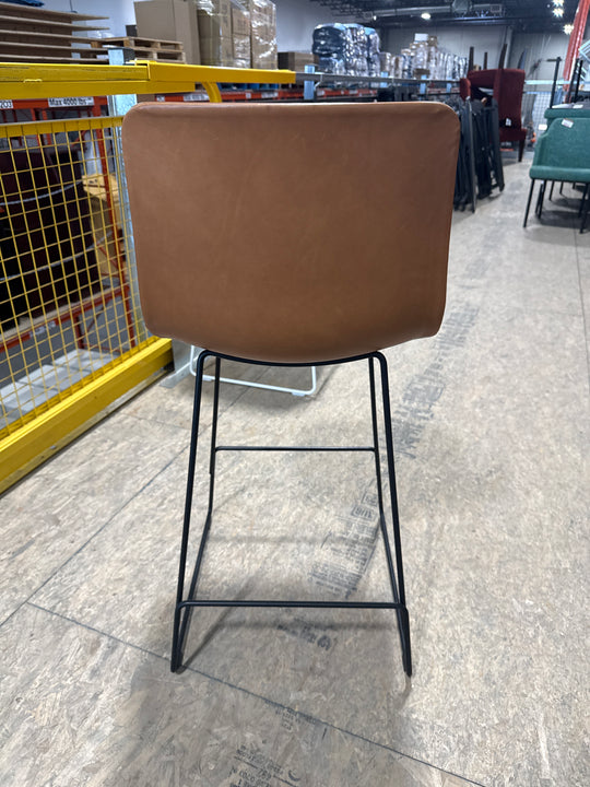 Leather Bar Height Stool