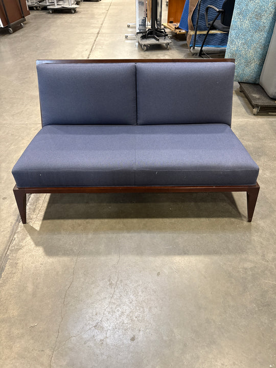 Fabric/Wood 2 Seat Sofa
