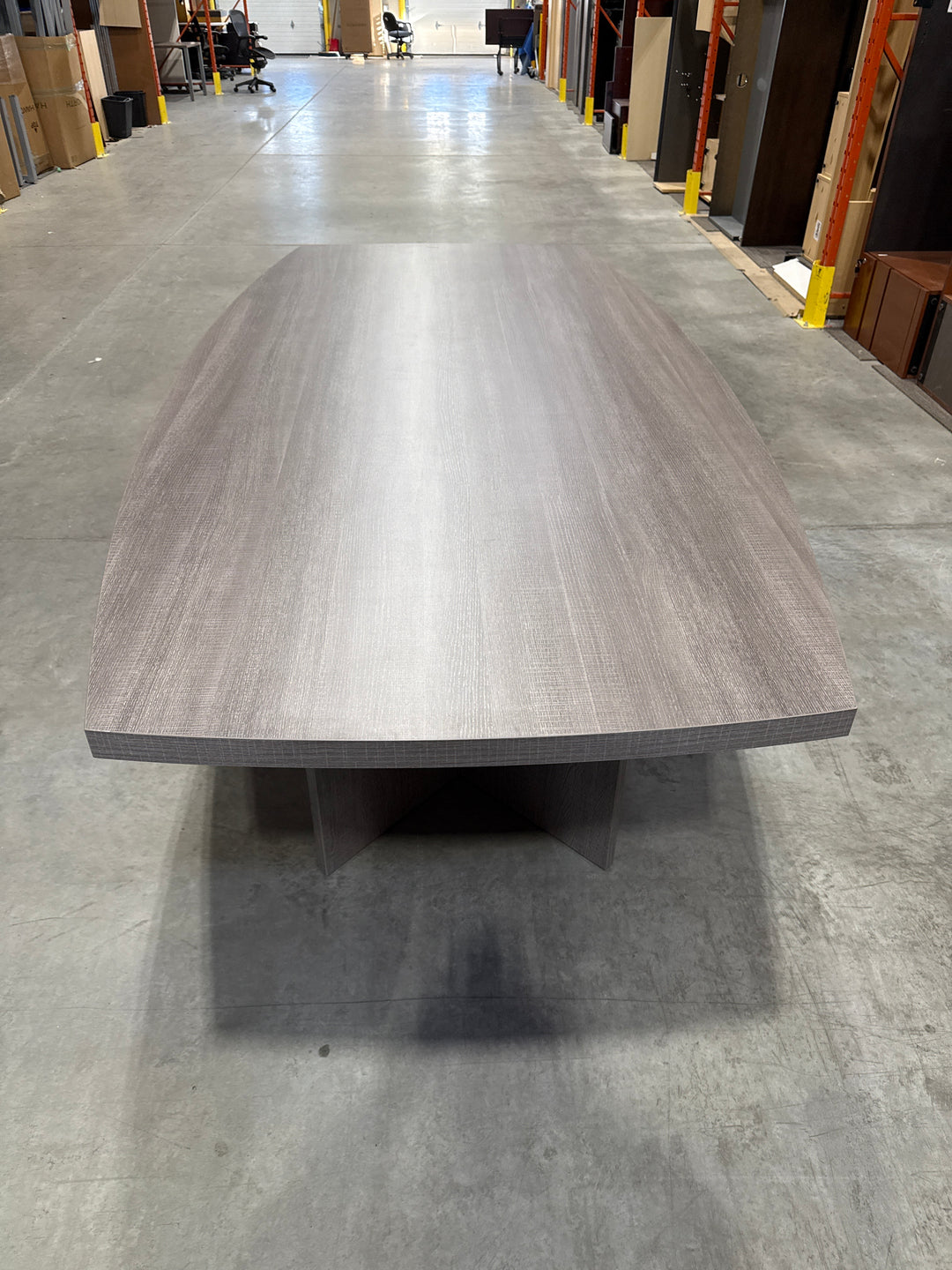 8' Boatshape Boardroom Table