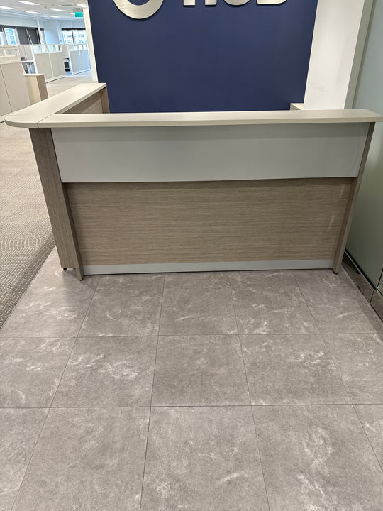 Artopex L-Shape Reception Desk w/BBF Ped