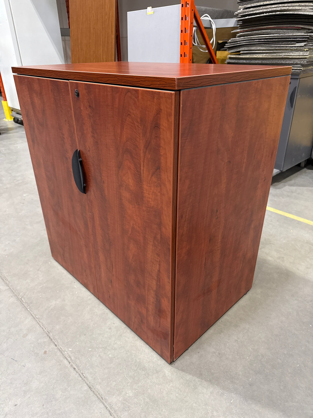 Wooden 3-High Closed Storage (One Shelf)