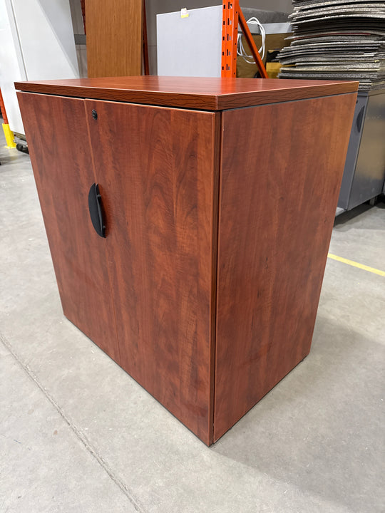 Wooden 3-High Closed Storage (One Shelf)