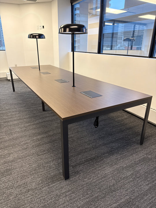 12' Rectangle Boardroom Table w/Electrical
