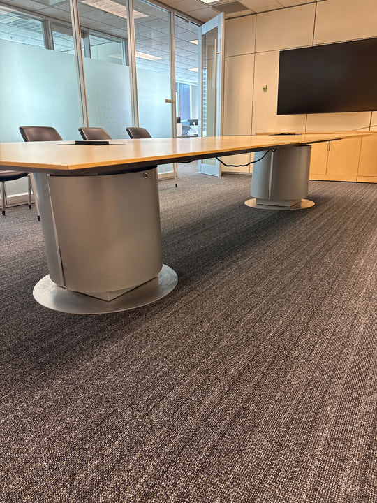 14' Rectangle Boardroom Table w/Electrical