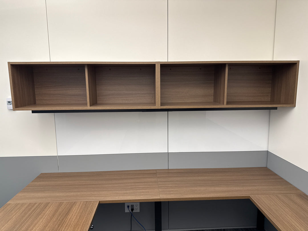 Haworth Executive U-Shape Suite w/Sit Stand, Wall Mount Overhead,Lateral and Combo