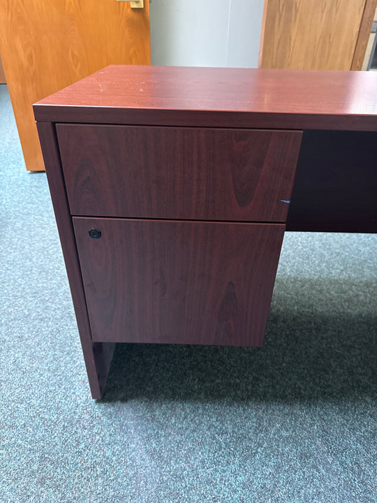 L-Shape Desk w/BF Ped