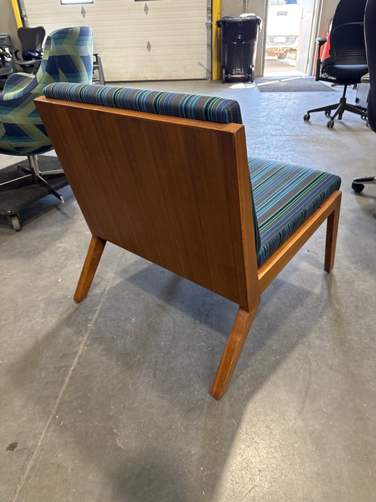 Fabric/Wood Lounge Chair