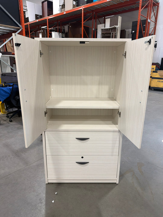 Wooden 2 Door 2 Drawer Combo Cabinet