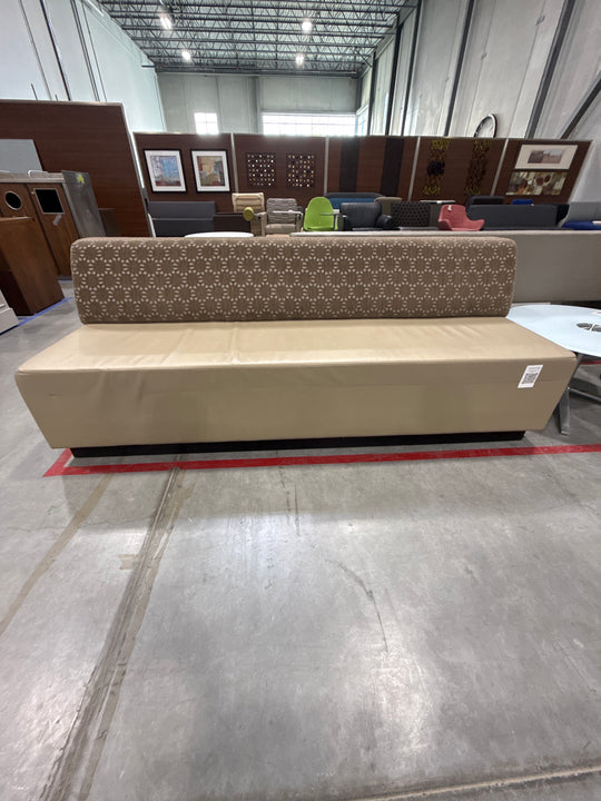 Nienkamper Fabric and Leather Sofa