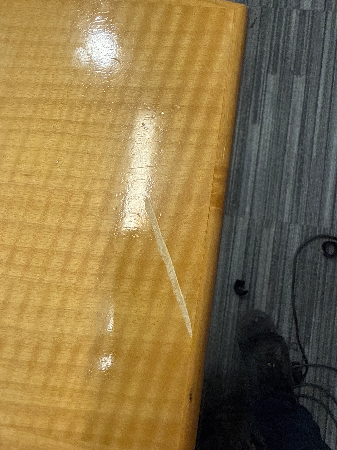 11’ Boatshape Boardroom Table w/Electrical
