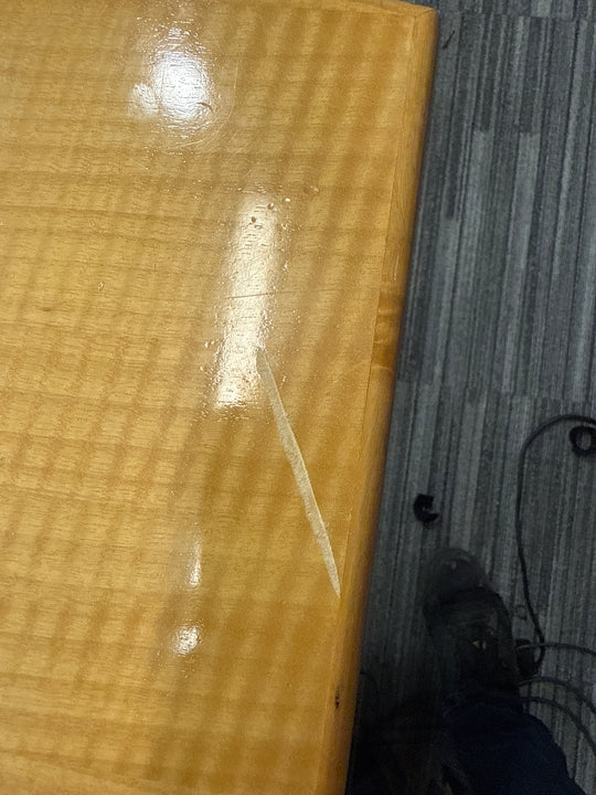 11’ Boatshape Boardroom Table w/Electrical