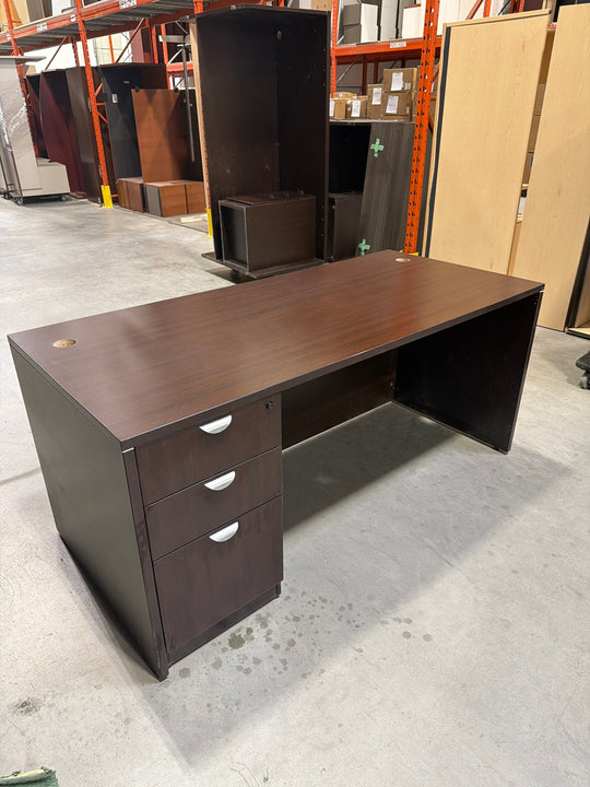 Straight Desk w/ BBF Ped